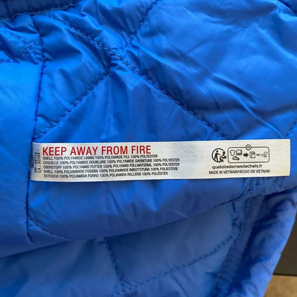 NWOT Free People FP Movement Off the Bleachers Coaches Jacket Women's Small Blue - Picture 16 of 16